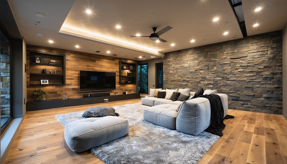 basement renovation living ideas